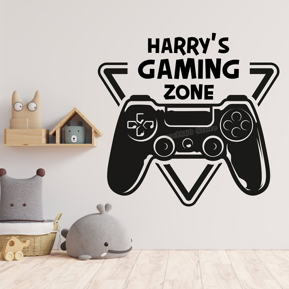 Pc Gaming Quotes - اسم مخصص منطقة الألعاب الجدار ملصق