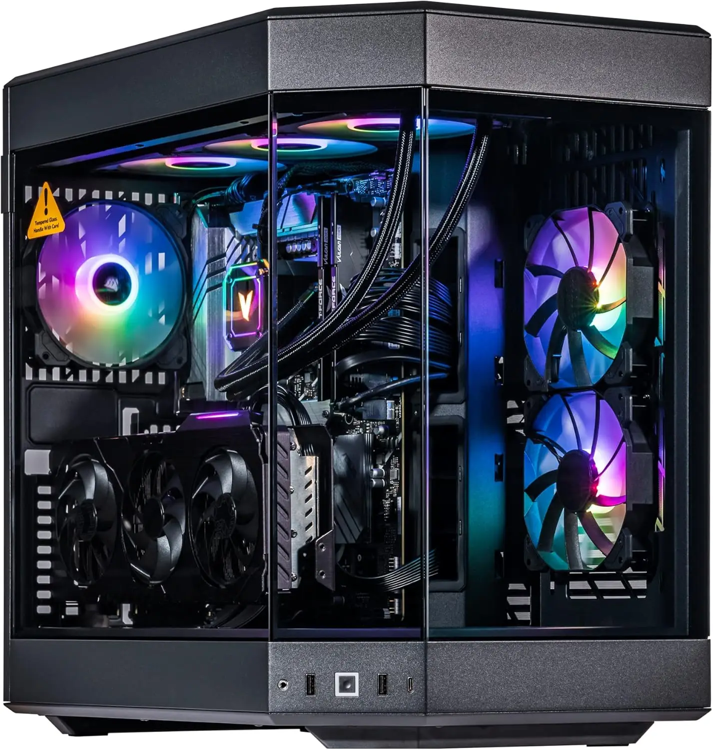 Pc Gaming Y60 - كمبيوتر مكتبي للألعاب Velztorm Black Praetix
