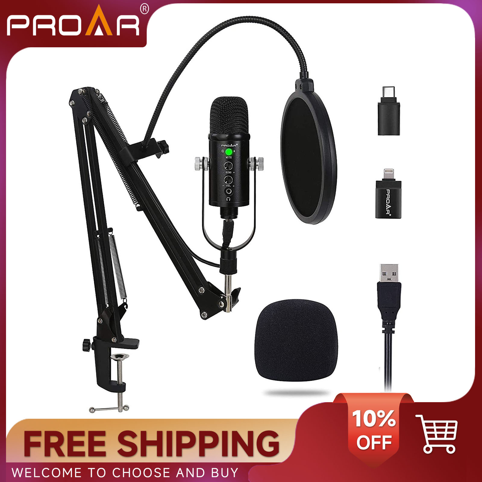 BM86 USB مكثف ميكروفون الكمبيو - مراجعة Pc Gaming Youtuber وسعره