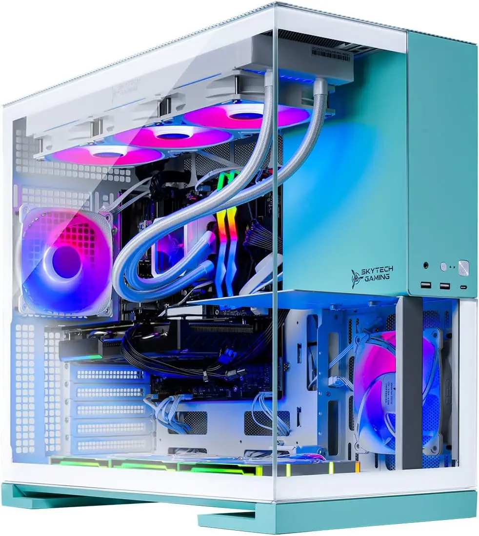 جهاز كمبيوتر مكتبي Skytech Gam - مراجعة Pc Gaming Nvidia 5080 وسعره
