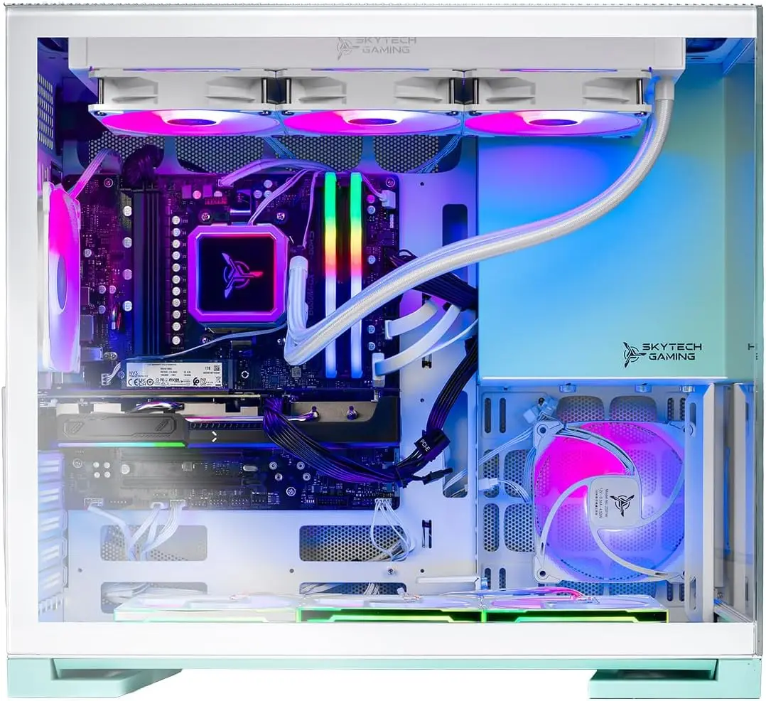 جهاز كمبيوتر مكتبي Skytech Gam - مراجعة Pc Gaming Nvidia 5080 وسعره