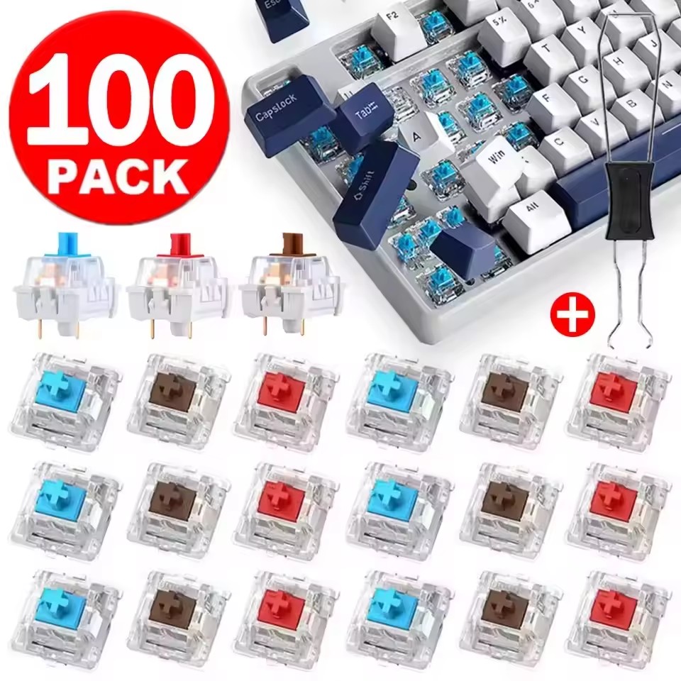 10-30 قطعة من مفاتيح الكليكر ذ - مراجعة Mechanical Keyboard وسعره