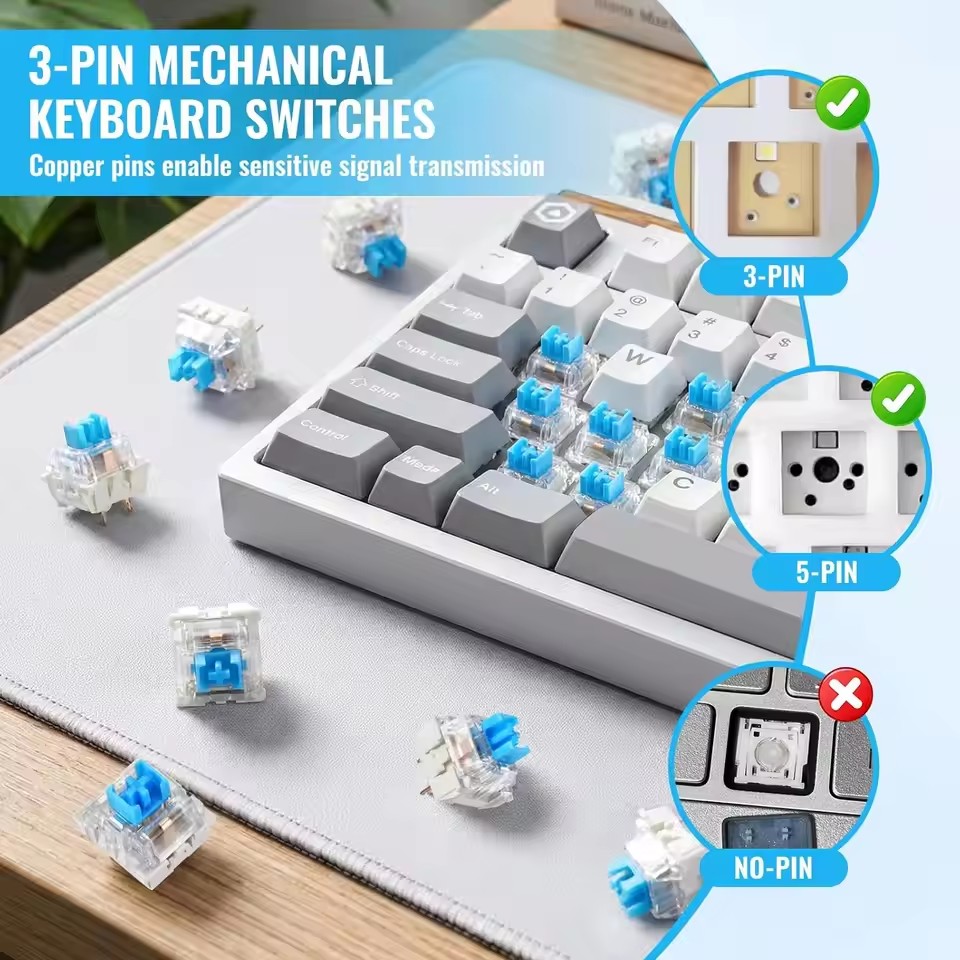 10-30 قطعة من مفاتيح الكليكر ذ - مراجعة Mechanical Keyboard وسعره