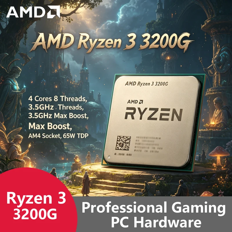 معالج AMD Ryzen 3 3200G AM4 لل - مراجعة Pc Gaming Entry وسعره